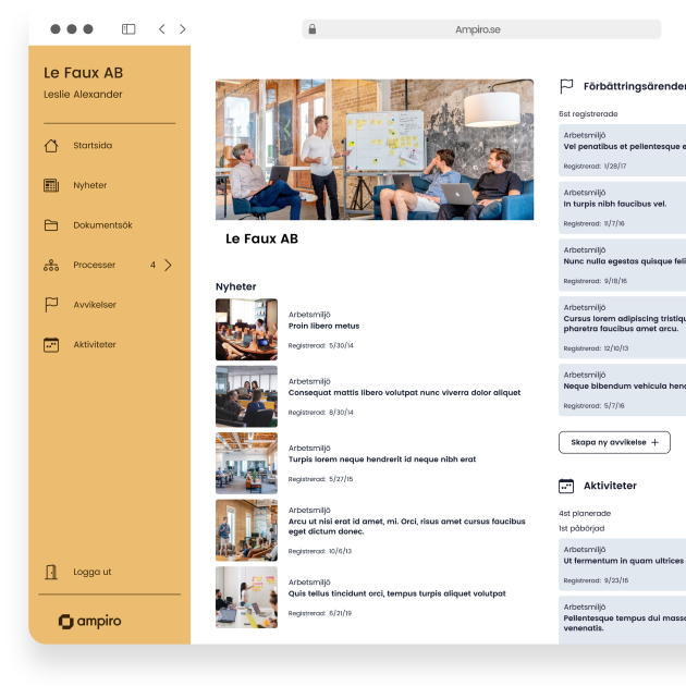 Prova digitala ledningssystemet Asys